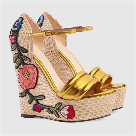 espadrille gucci wedges|gucci espadrilles platform.